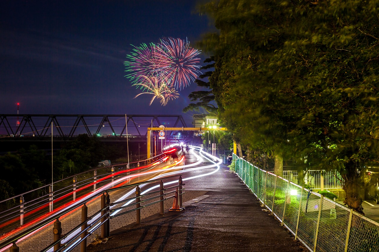 Image - flares fireworks festival the light