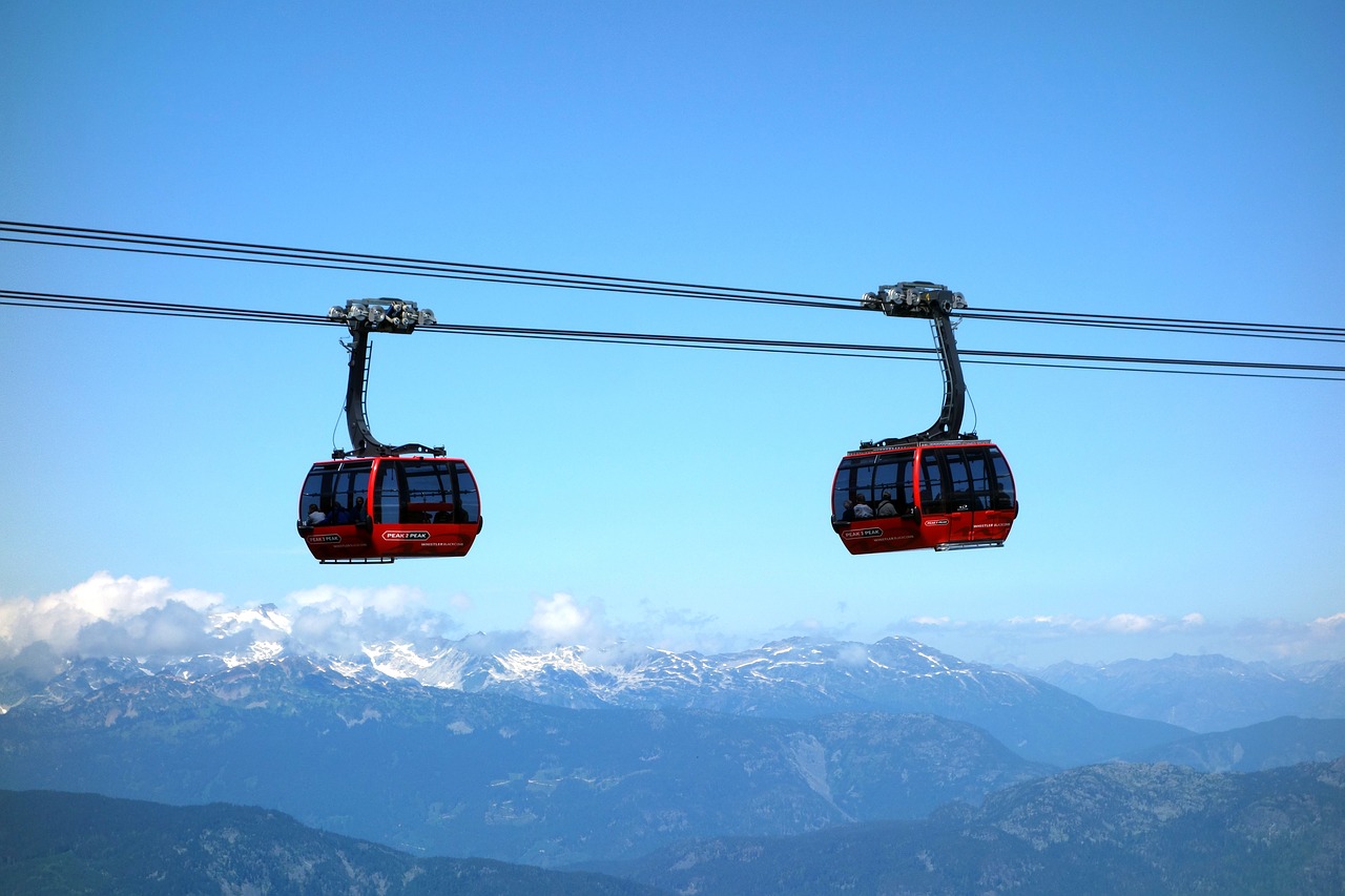 Image - cable car mountains gondola sky