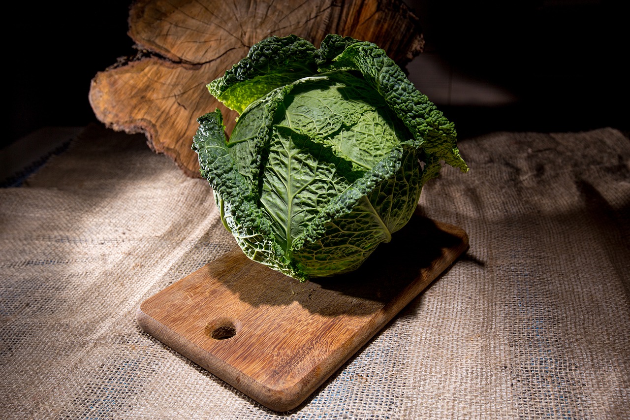 Image - savoy cabbage vegetables still life