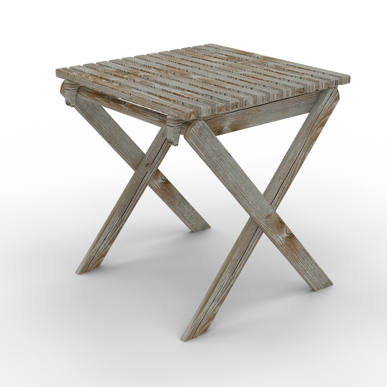 Image - folding chair old wooden chair stool