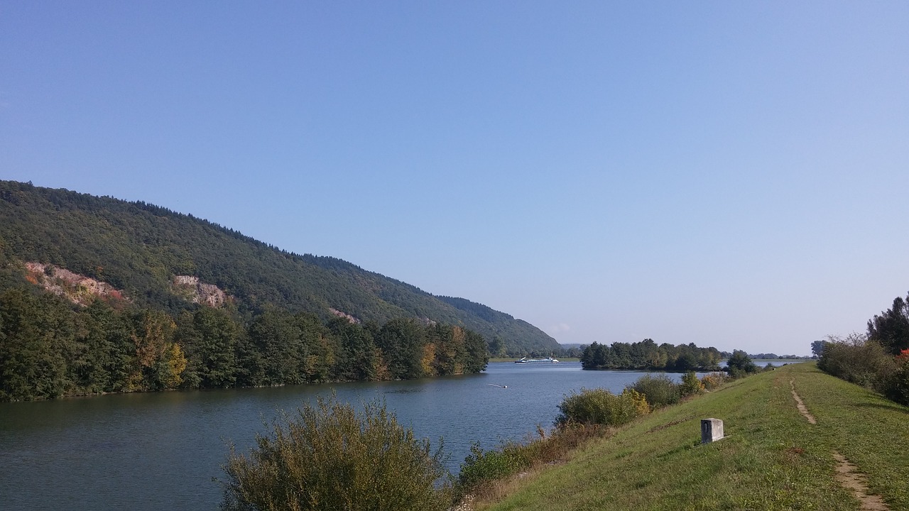 Image - danube river sky nature water