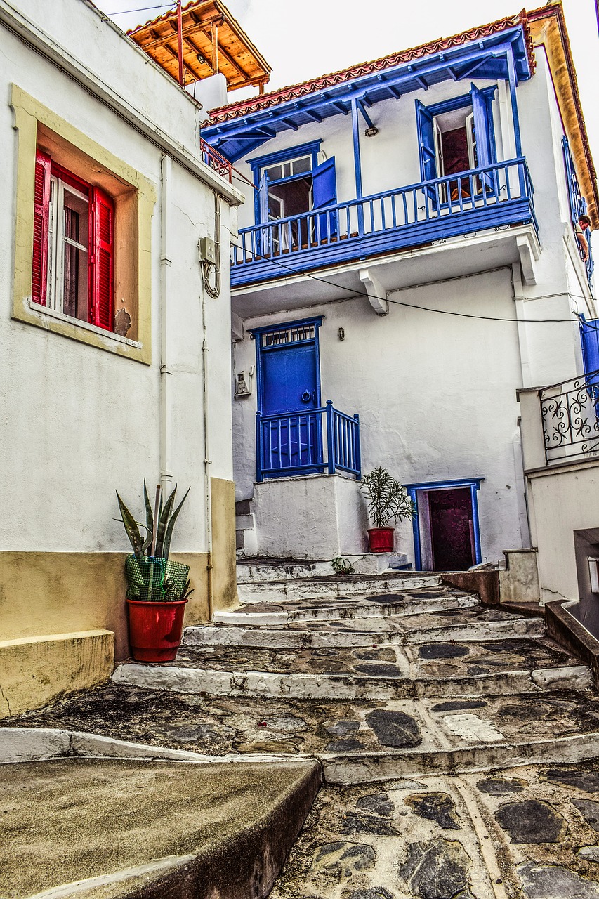 Image - greece skopelos chora village