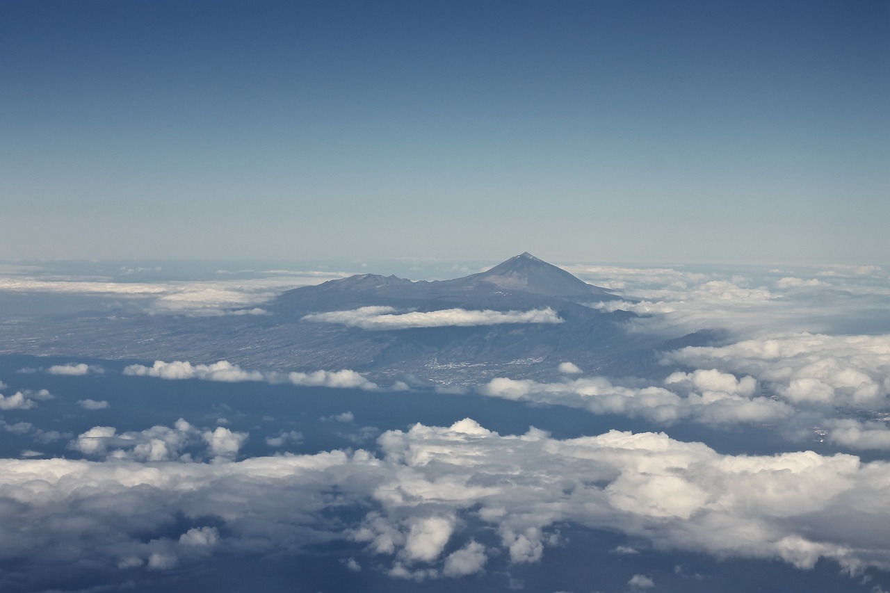 Image - tenerife aerial view clouds