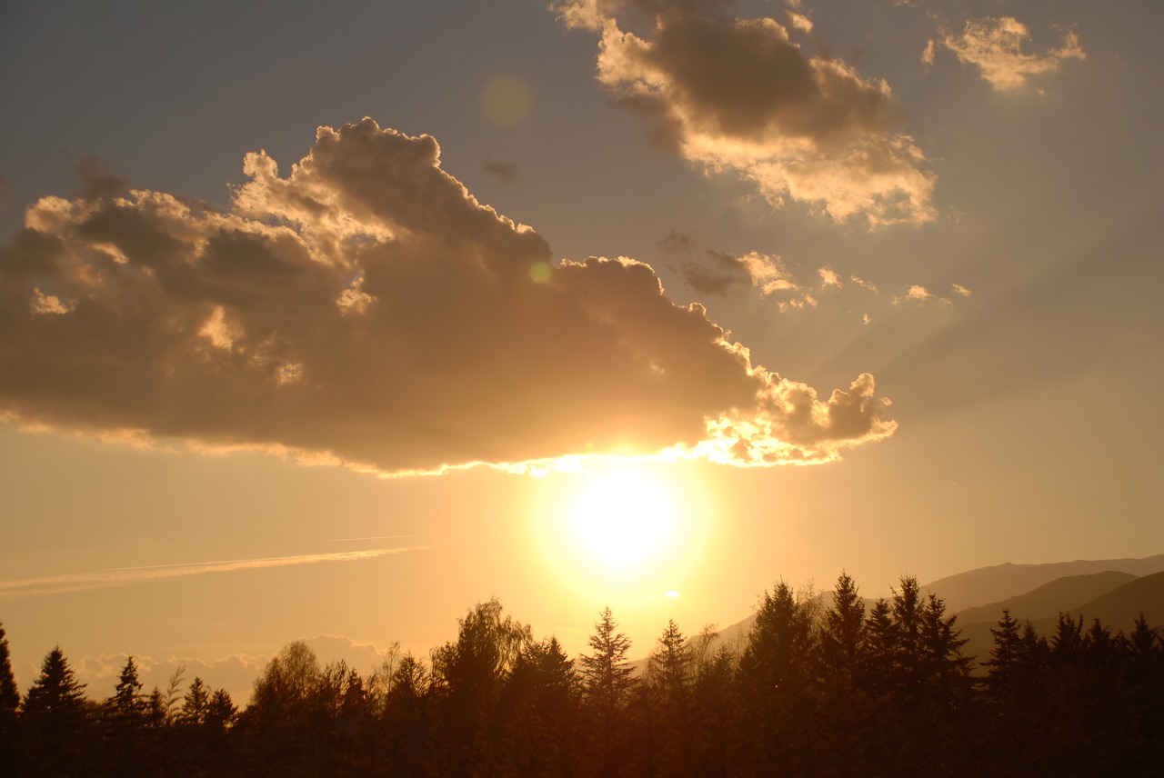 Image - backlight cloud sky blue sky