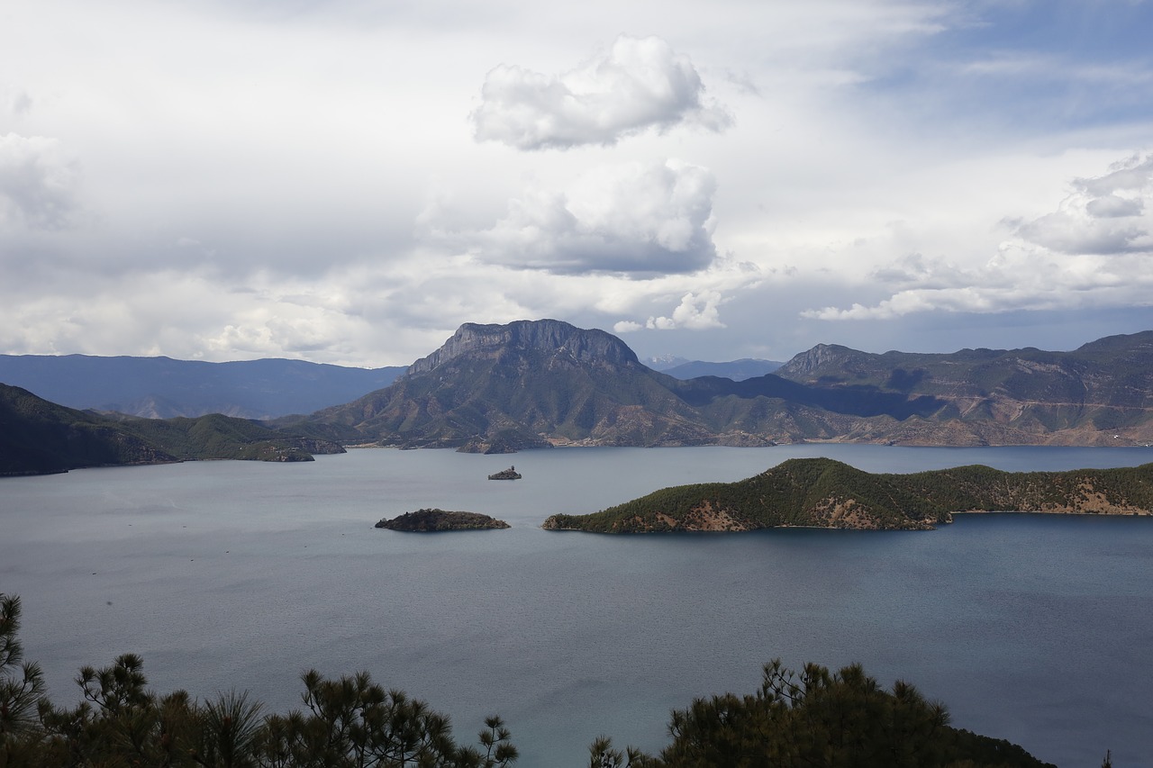 Image - lijiang lugu lake lake