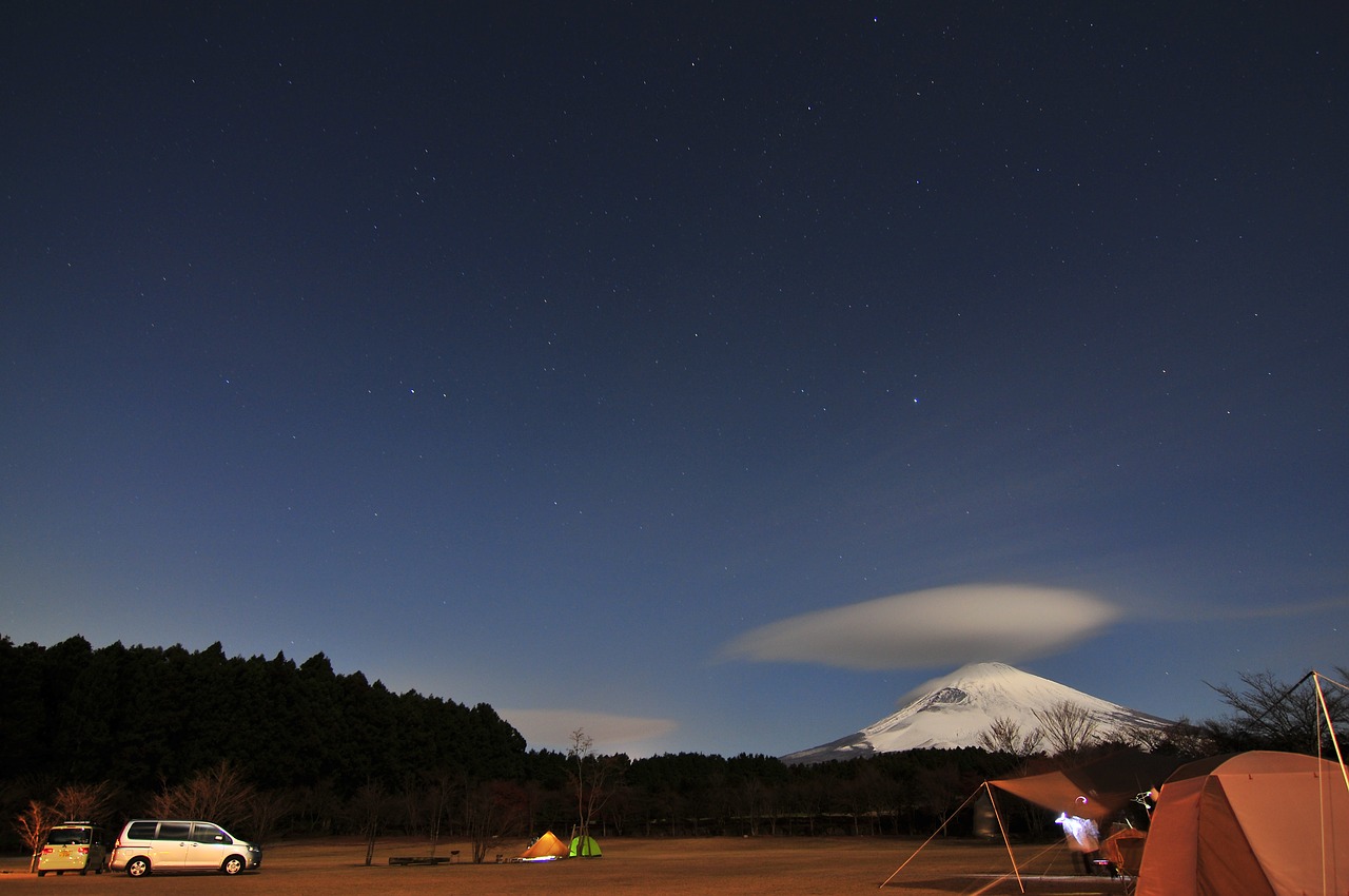 Image - mt fuji night camping