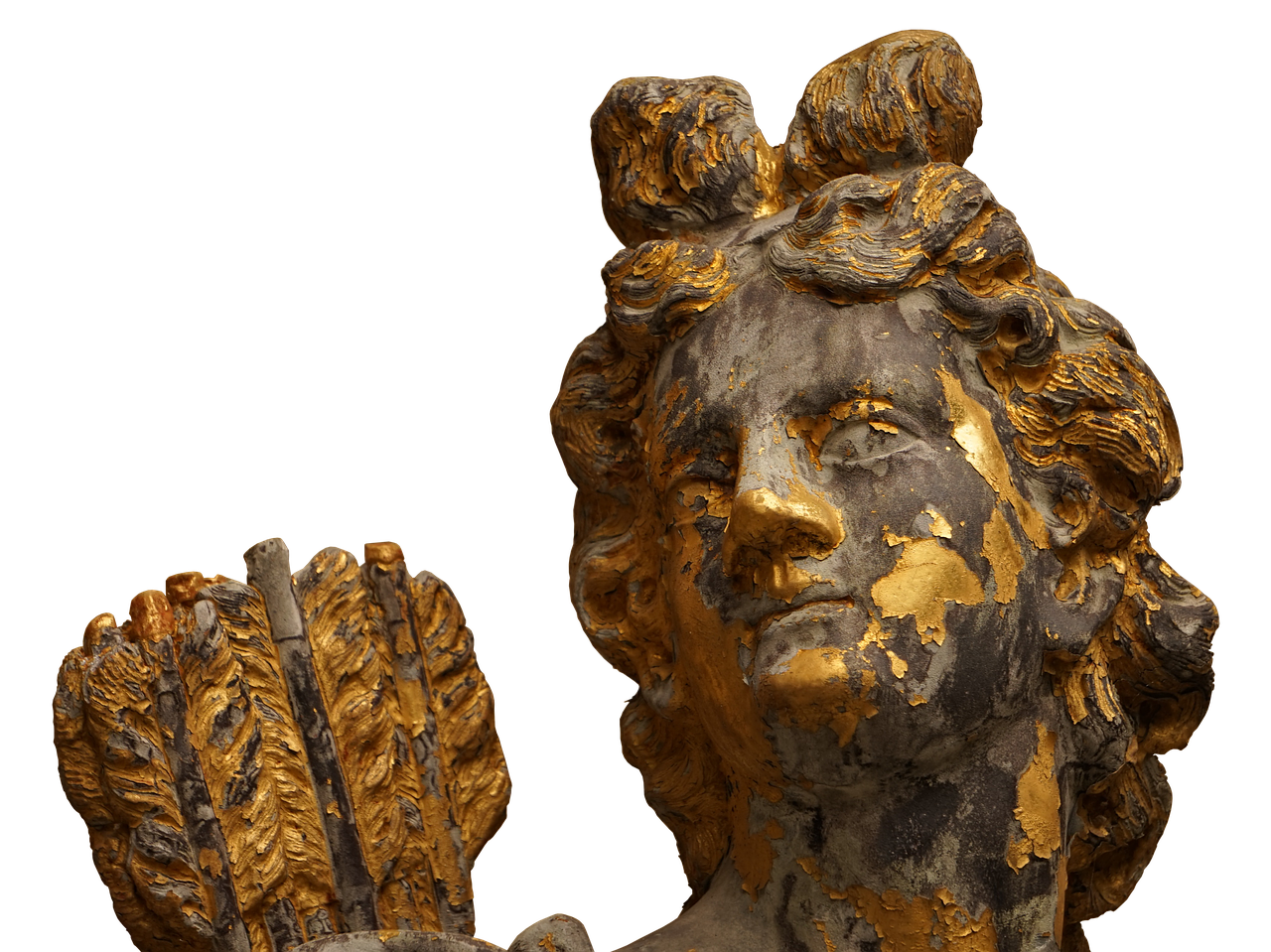 Image - figure gilded statue sculpture