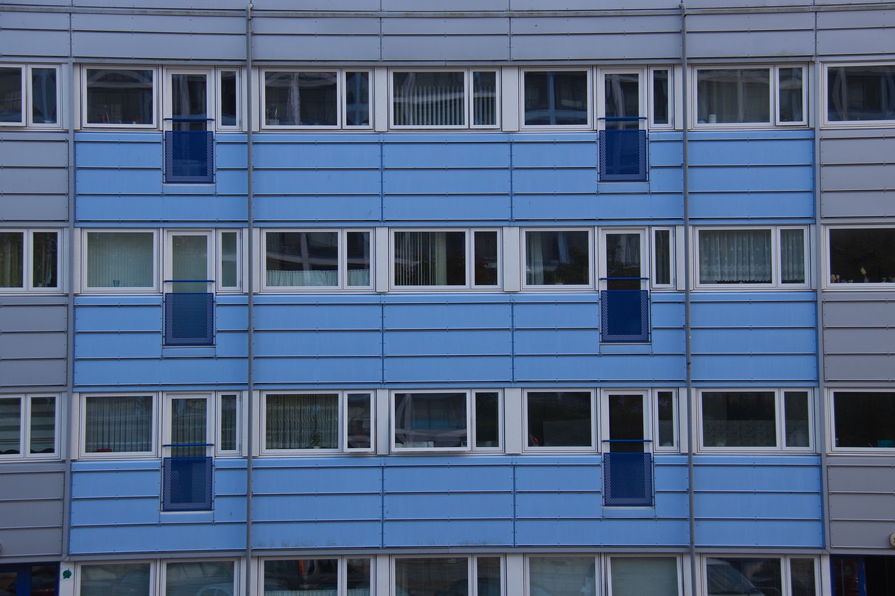 Image - blue balconies property apartments