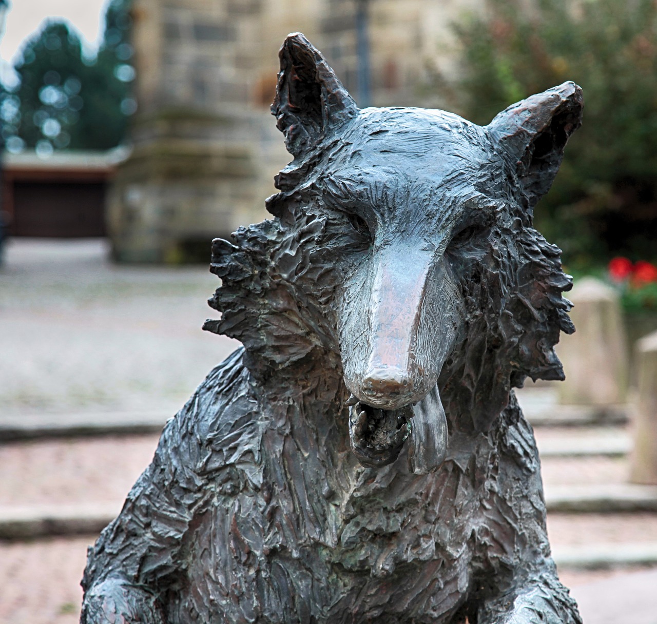 Image - wolf bronze sculpture marketplace
