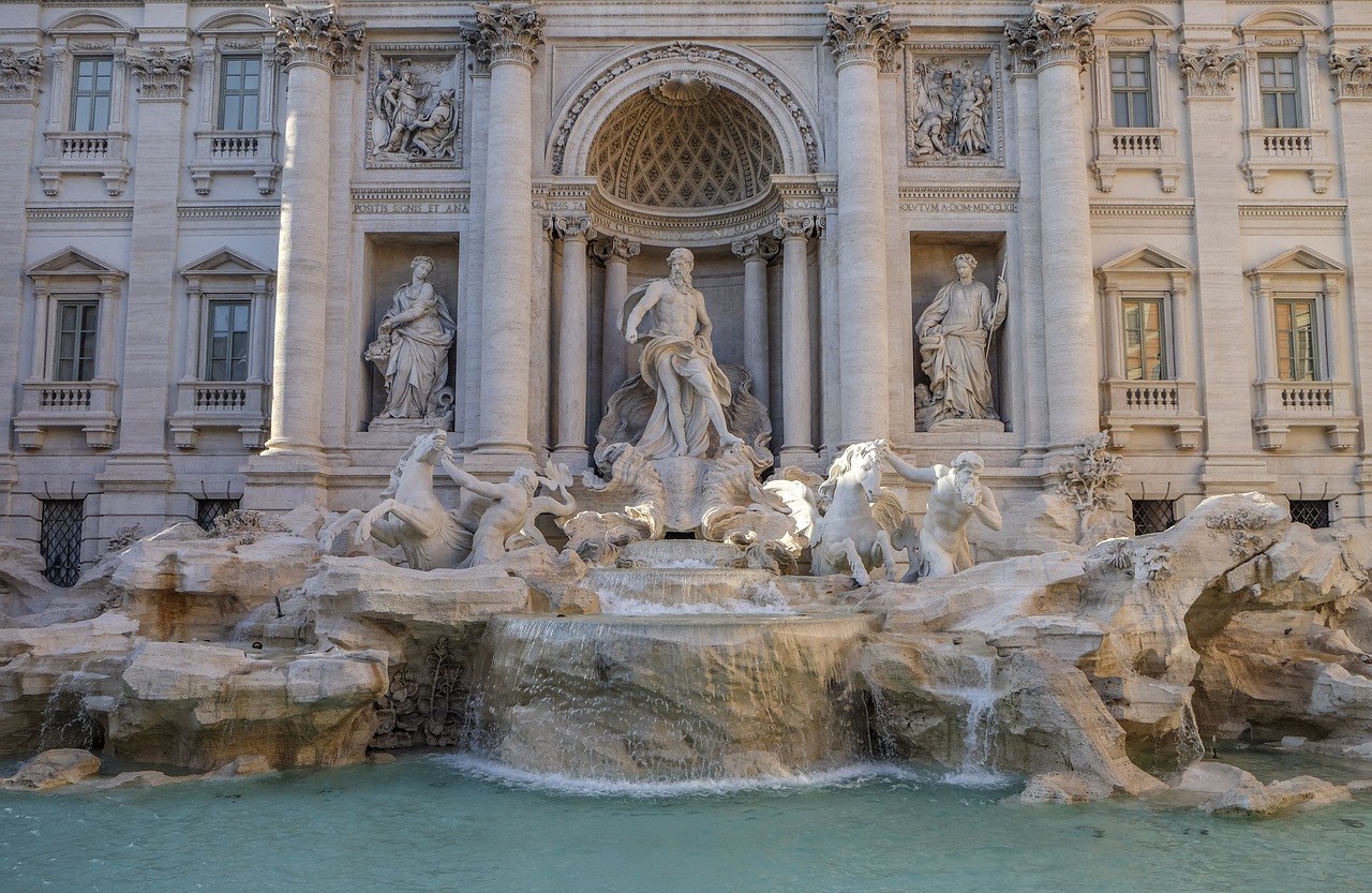 Image - trevi fountain fountain rome art