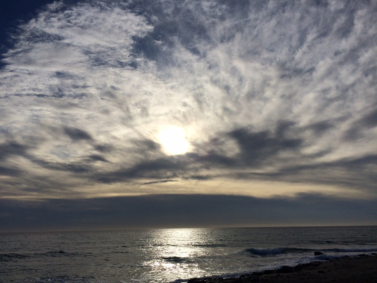 Image - clouds beach spain sand sunset