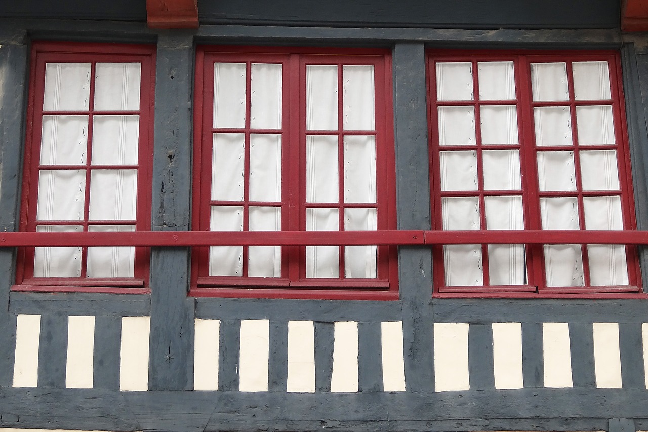 Image - window wood normandy france facade