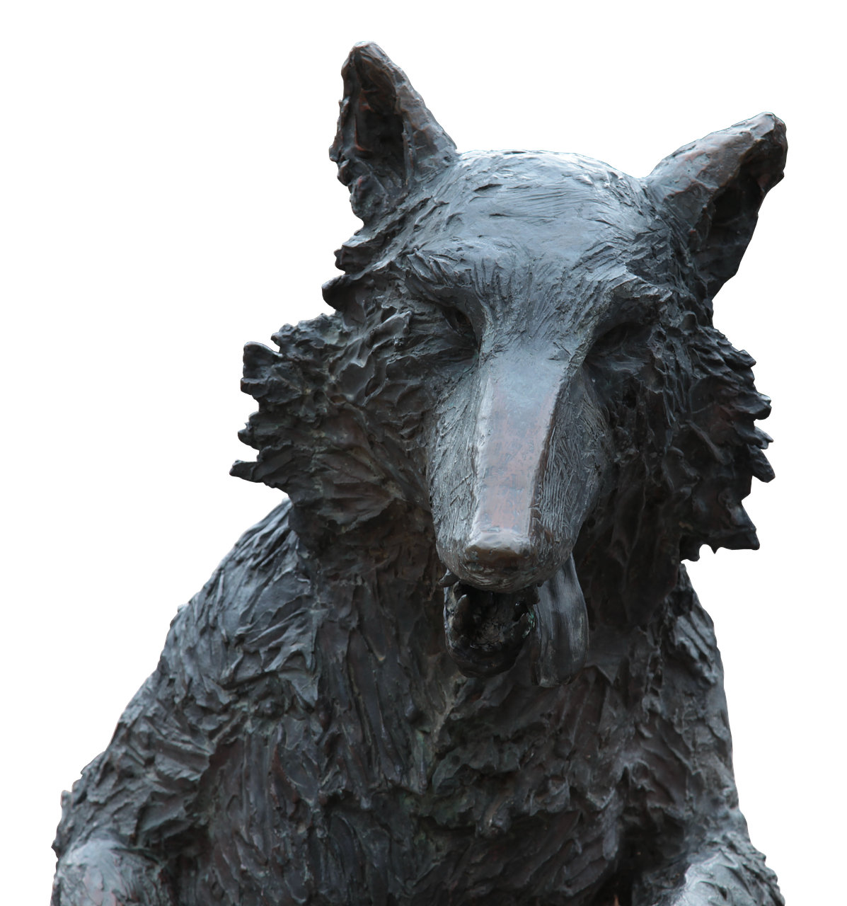 Image - wolf bronze sculpture marketplace