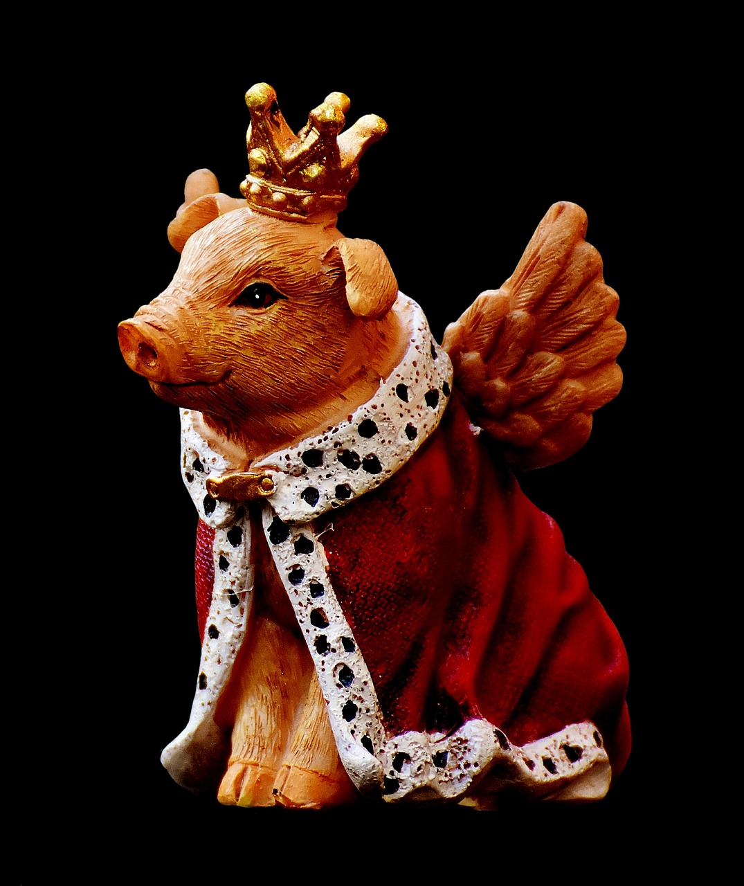 Image - guardian angel piglet figure crown