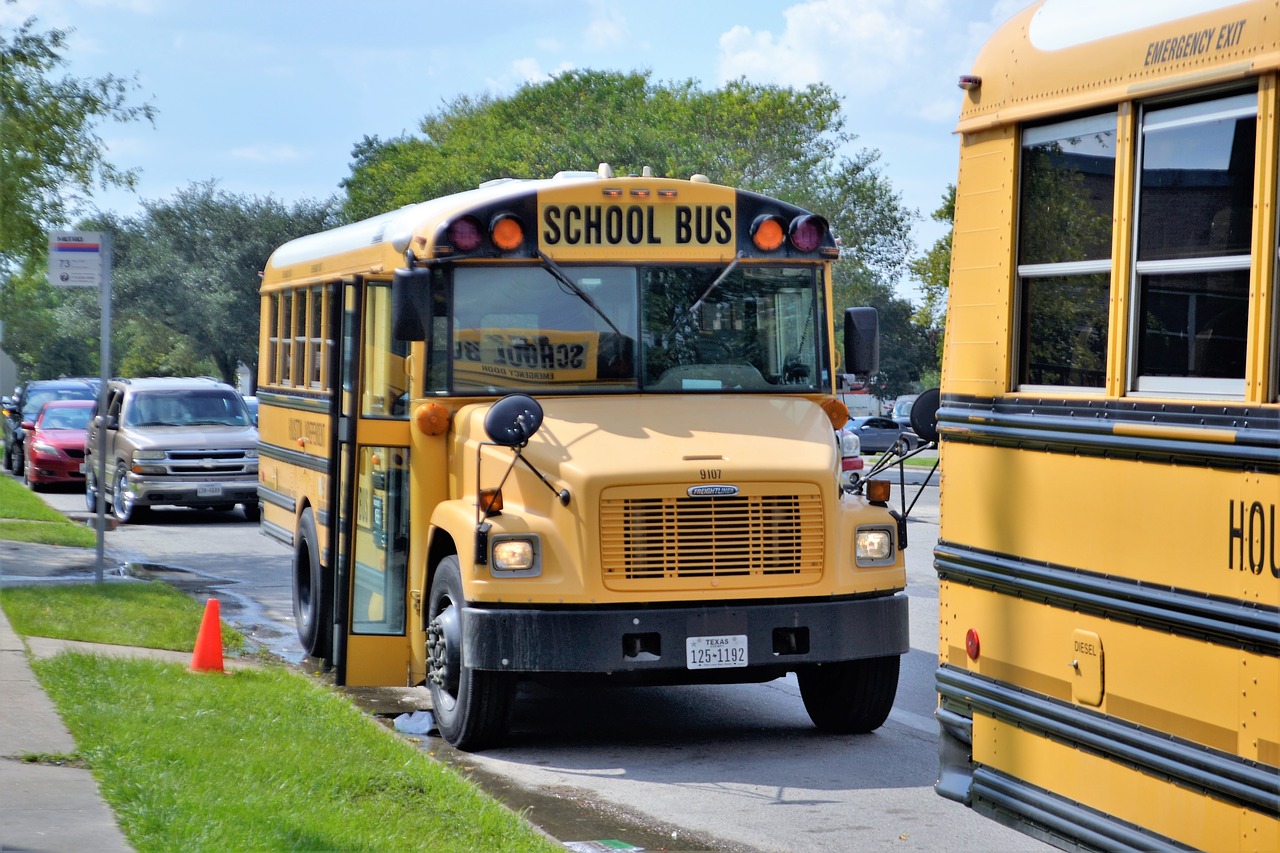 Image - school buses houston texas teachers