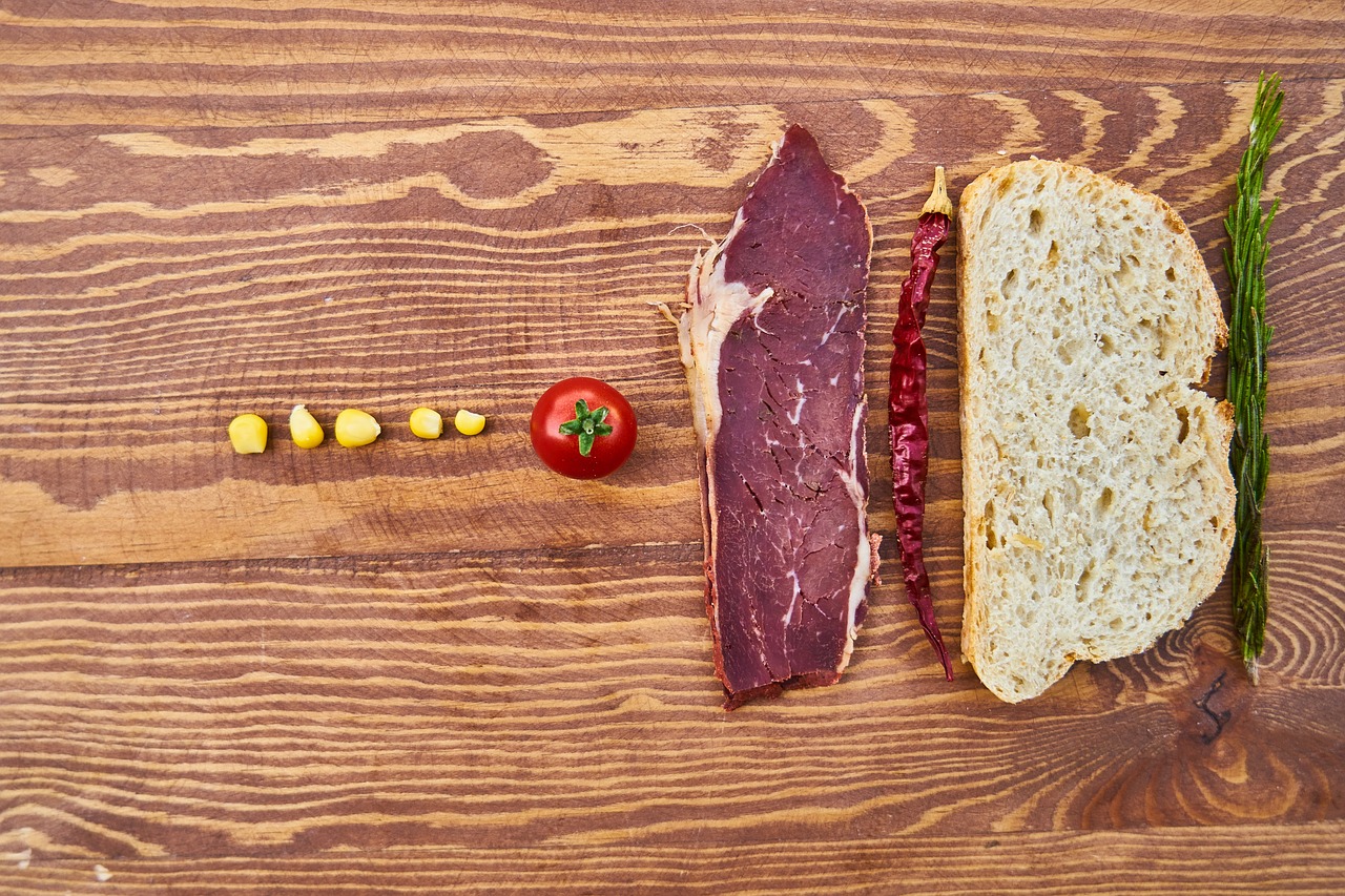 Image - meat bacon bread food healthy food