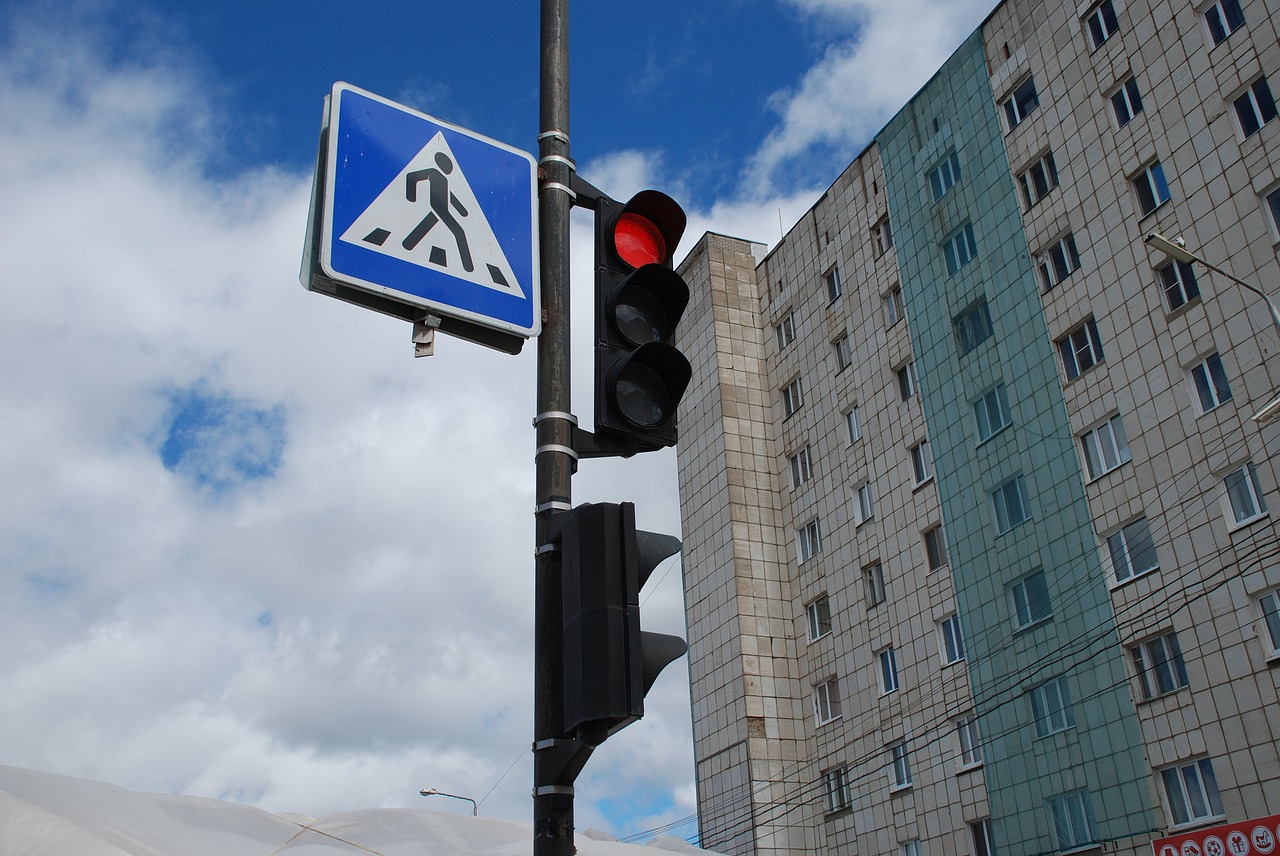 Image - traffic crosswalk red light