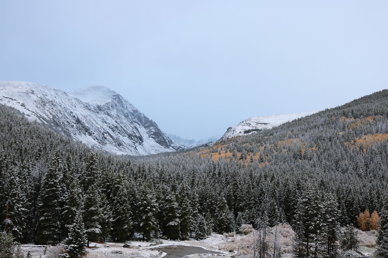 Image - first snow snowy mountains mountain