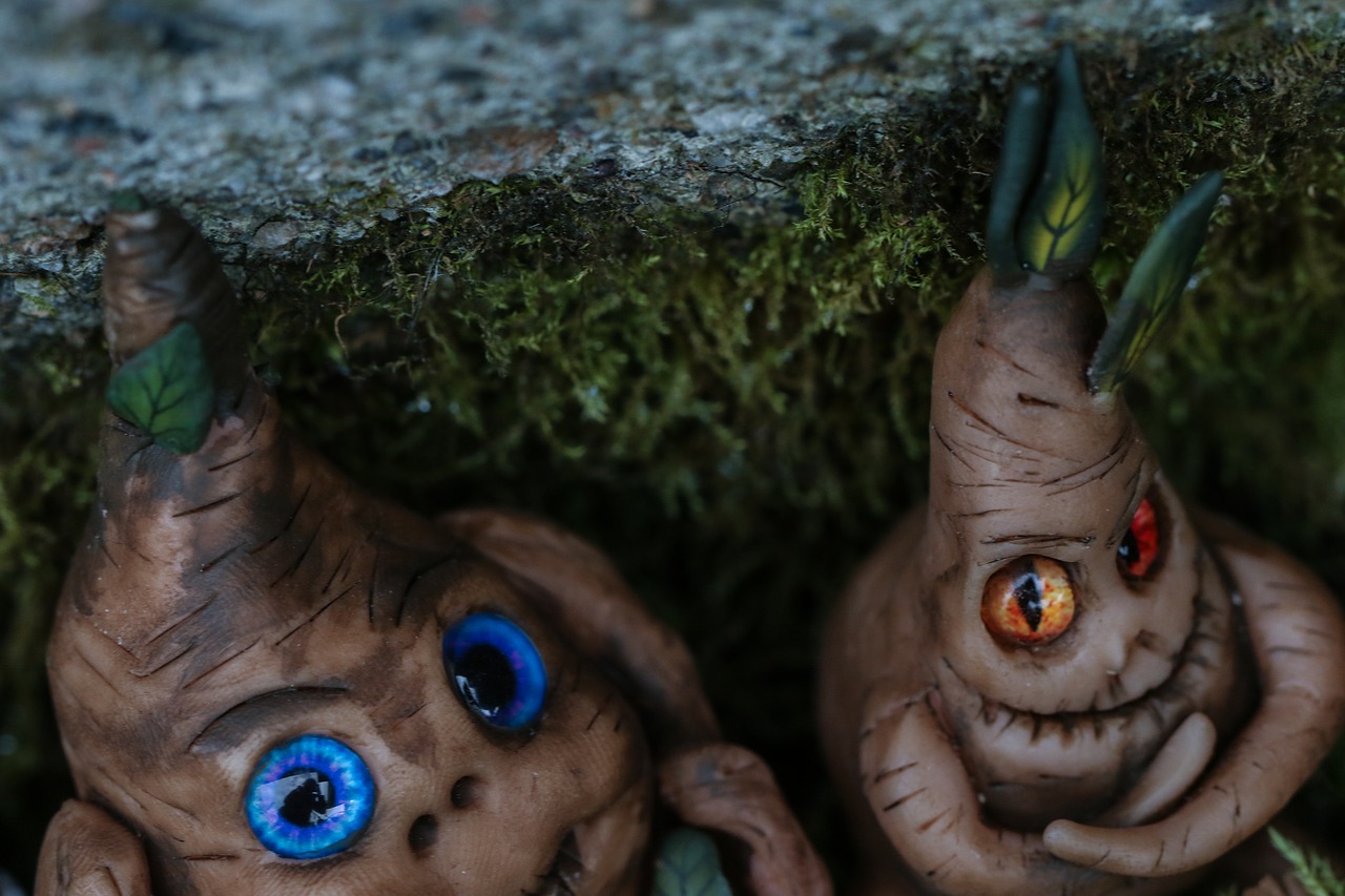 Image - figures toy moss nature