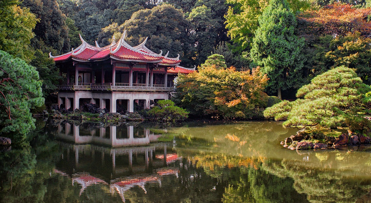 Image - tokyo park nature japan asia