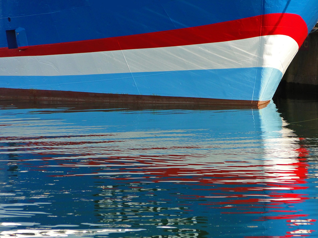 Image - boat pond colors water fishing