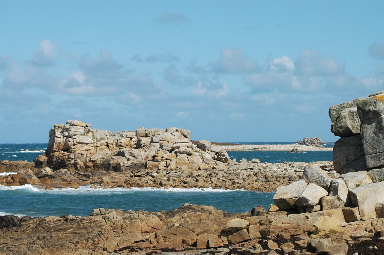 Image - brittany rocky sea france