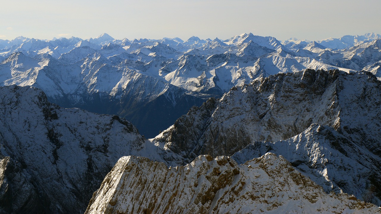 Image - zugspitze panorama sunshine