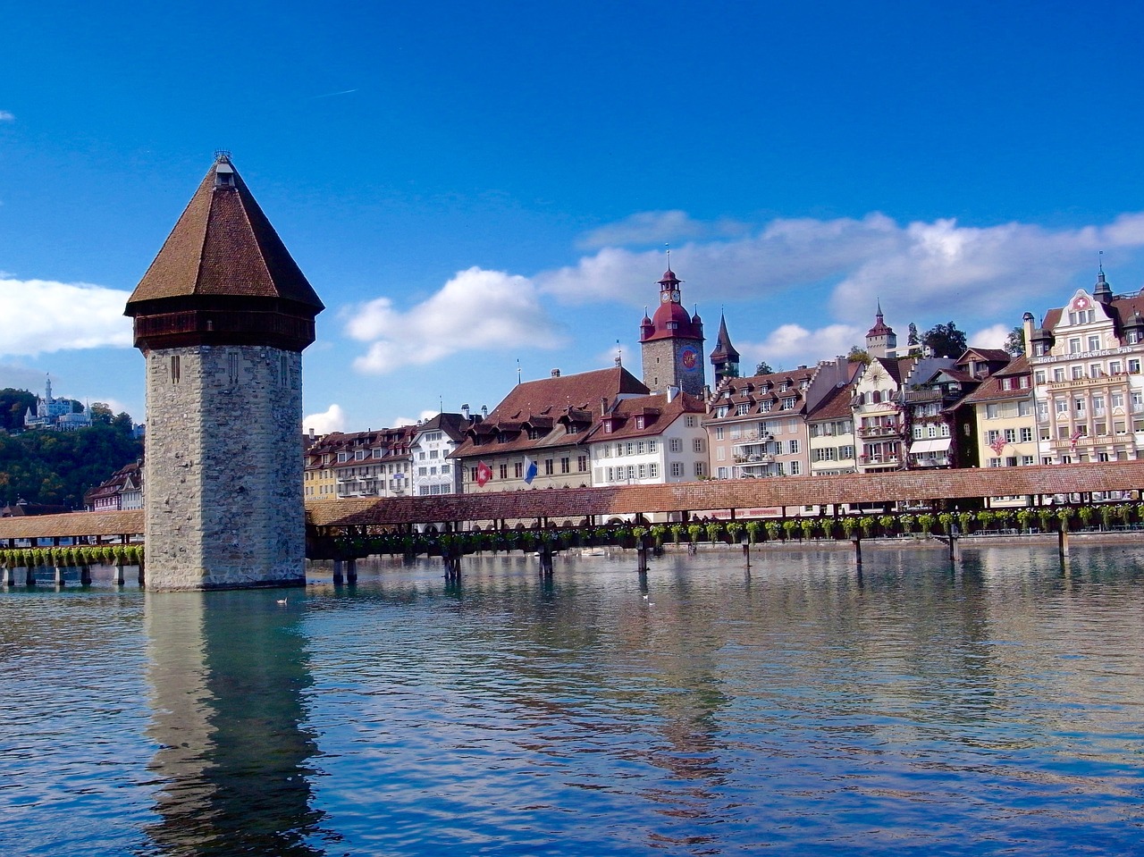 Image - switzerland lucerne water tower