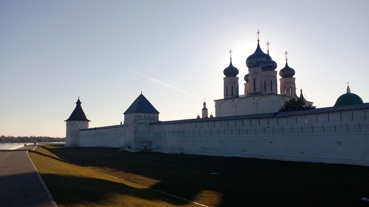 Image - temple sunset monastery orthodoxy