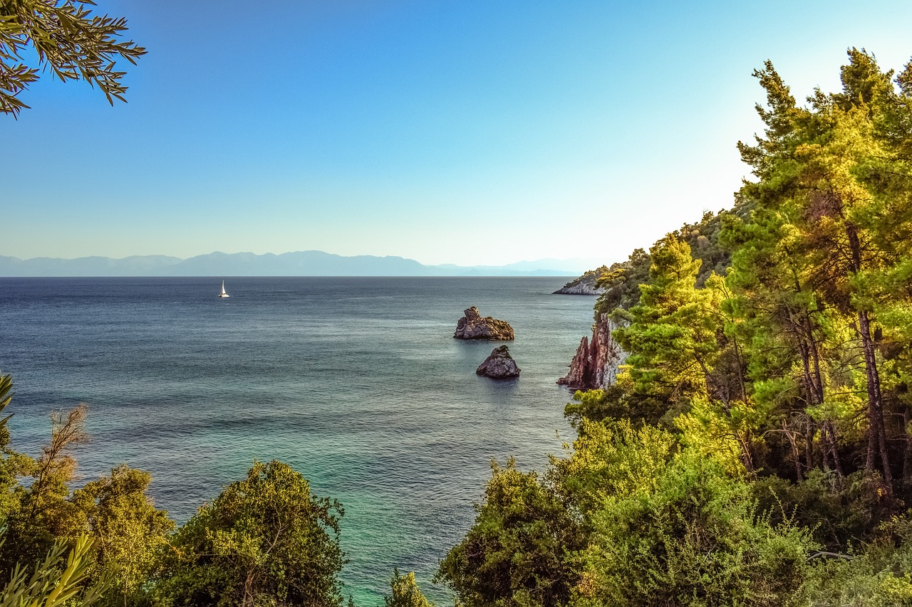 Image - greece skopelos stafylos landscape