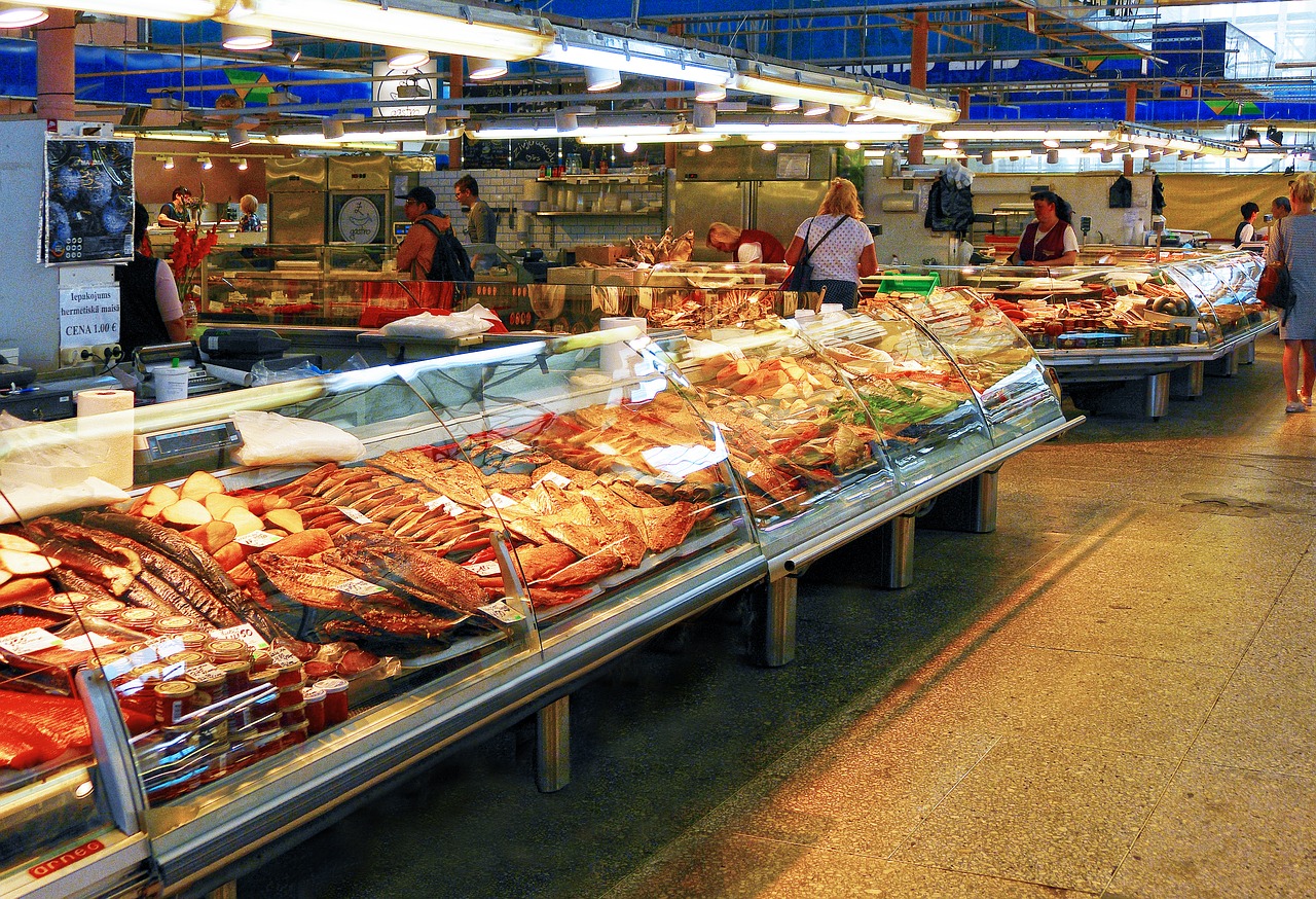 Image - fish fish market sales stand