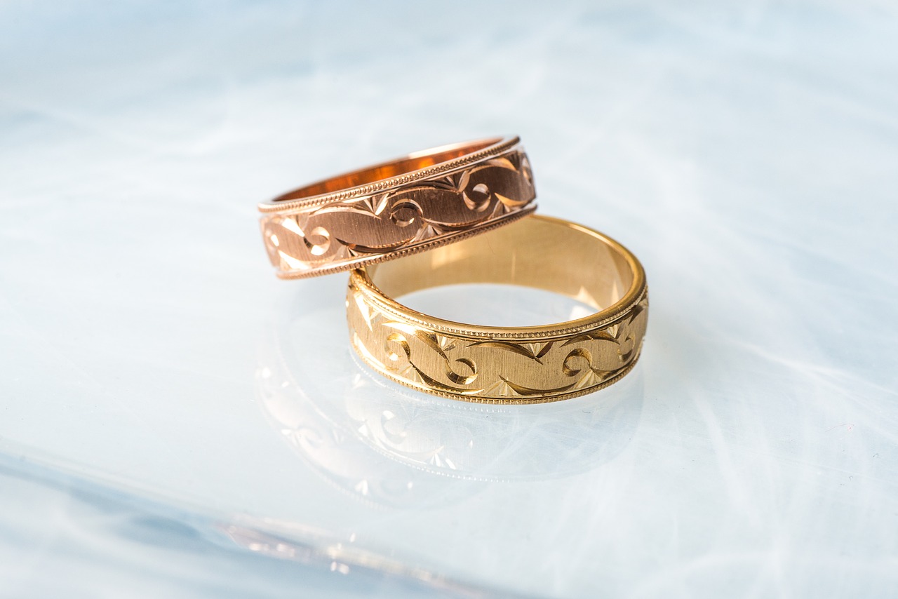 Image - ring rings gold rose gold wedding