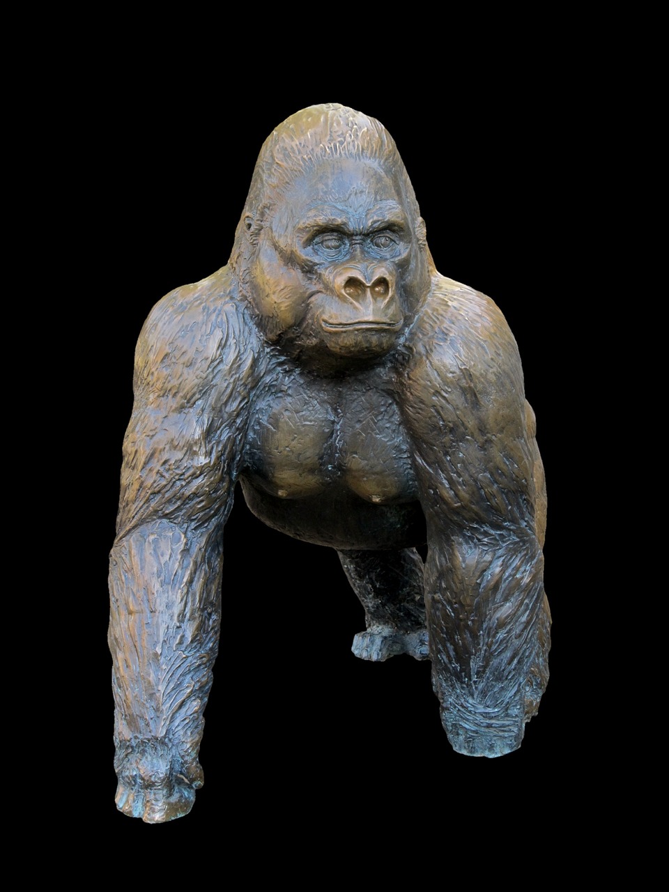 Image - gorilla monkey ape figure