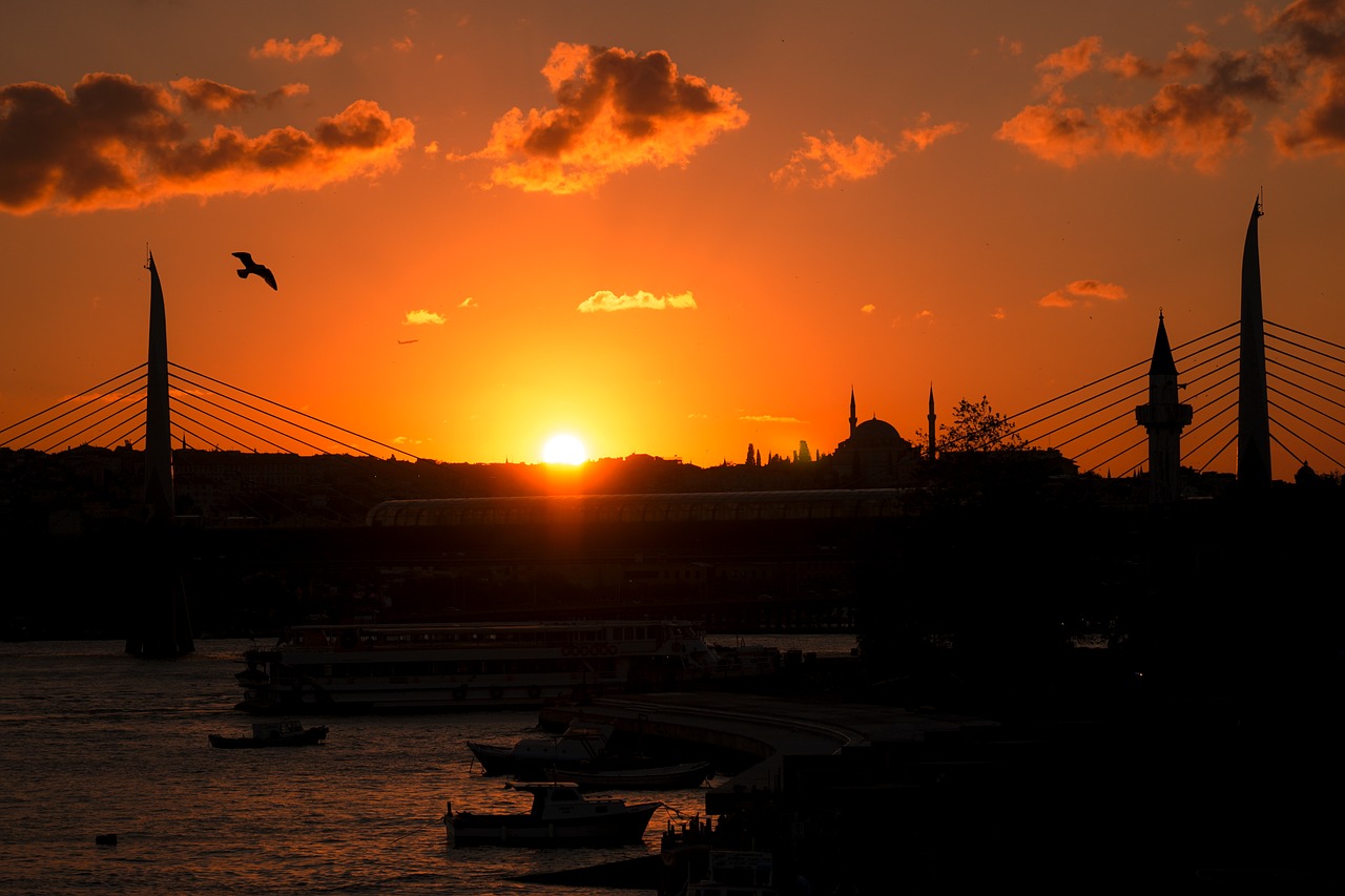 Image - sunset bridge background istanbul