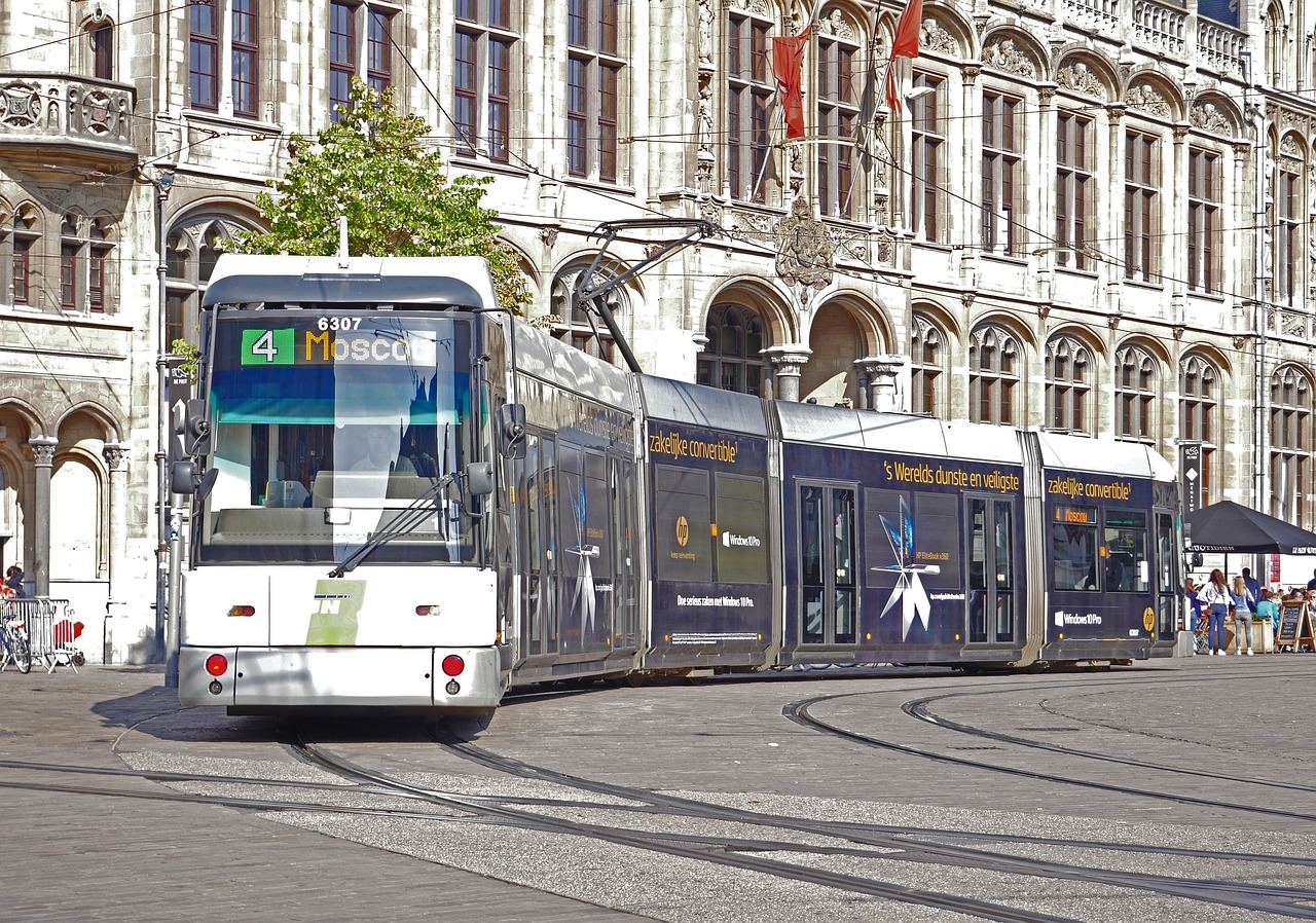 Image - road train gent stadtmitte