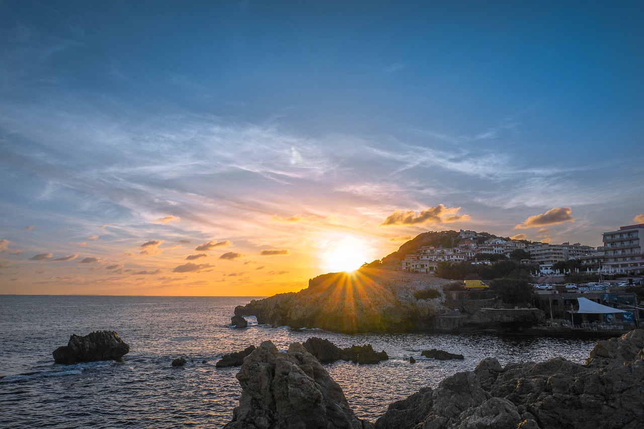Image - sunrise mallorca sun sky sea