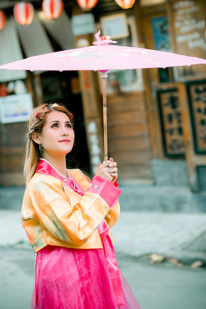 Image - korean girl portrait hanbok asian