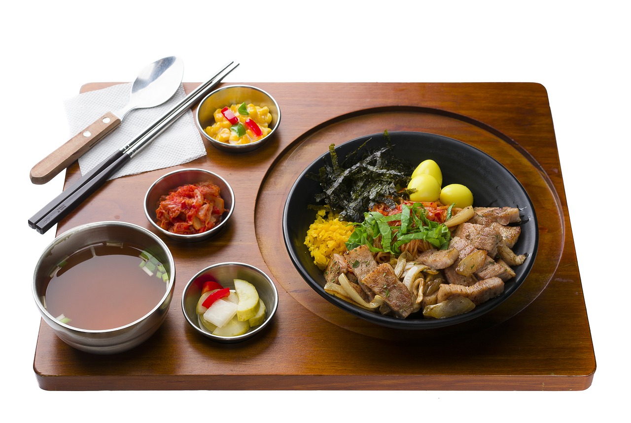 Image - meat bibimbap zhang china kimchi