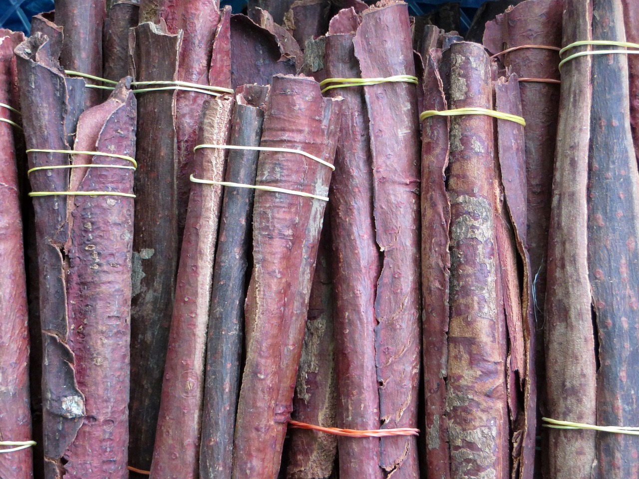 Image - laos market cinnamon violet power