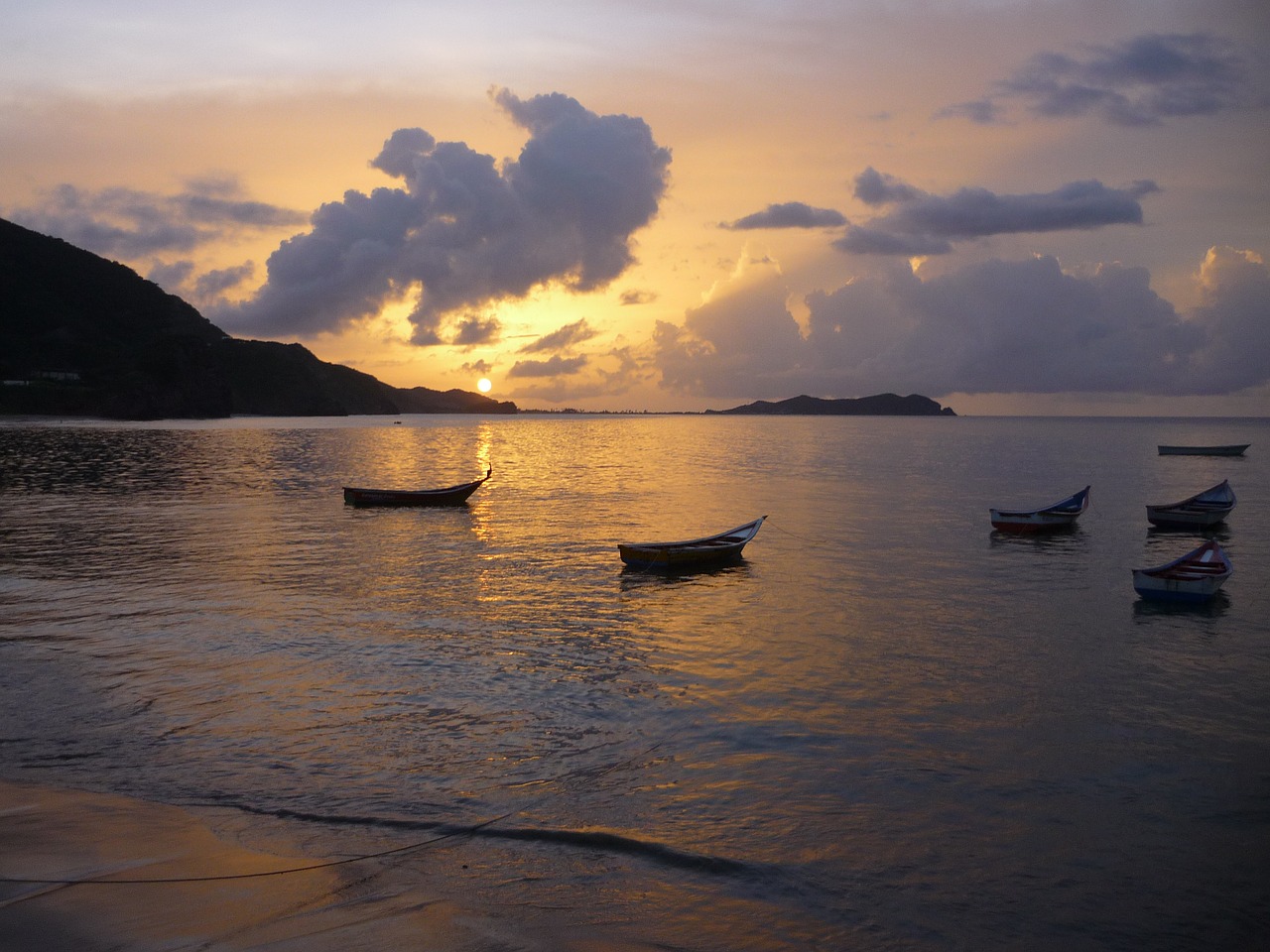 Image - sunset rio caribbean venezuela