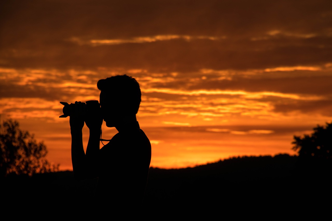 Image - sunset contour sky evening sky