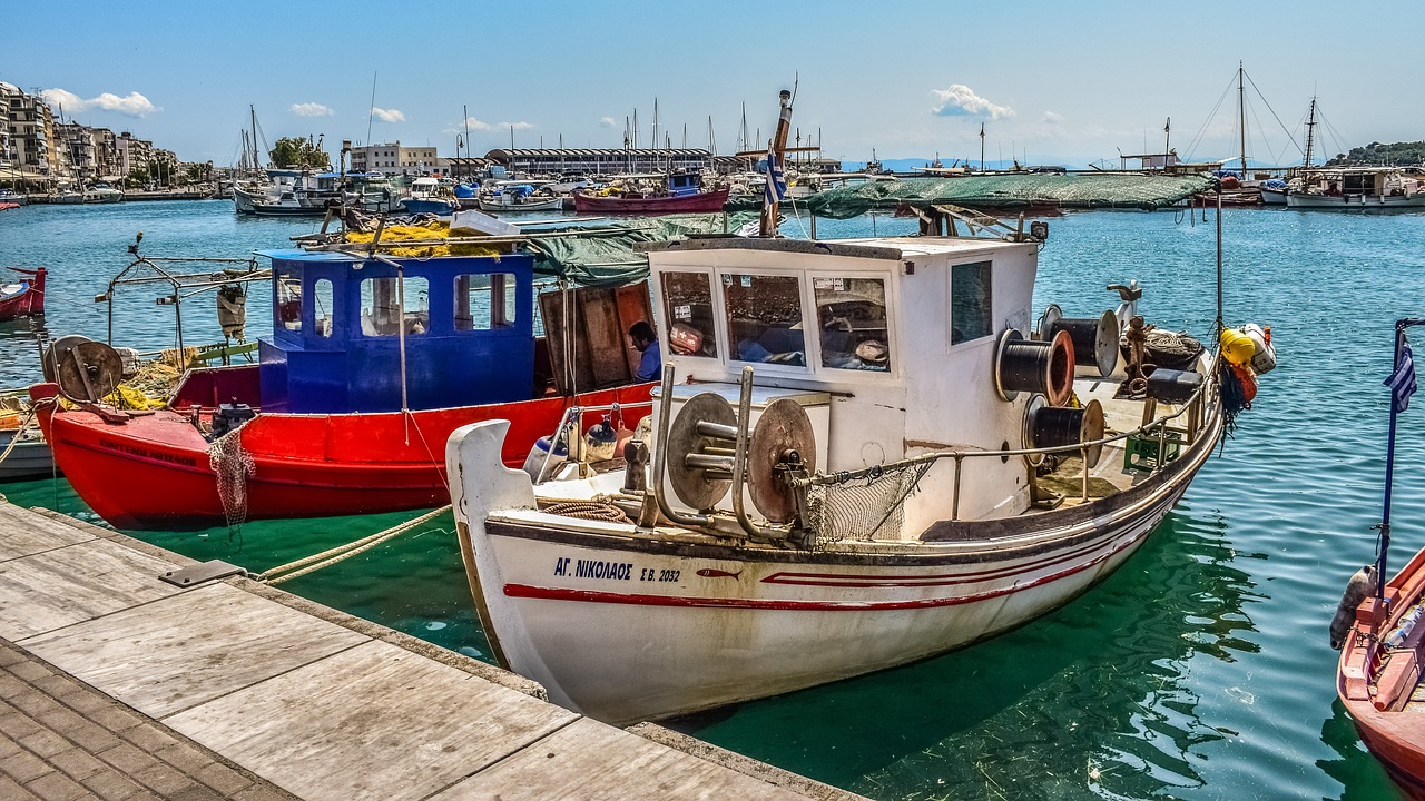 Image - boats port harbor sea dock town