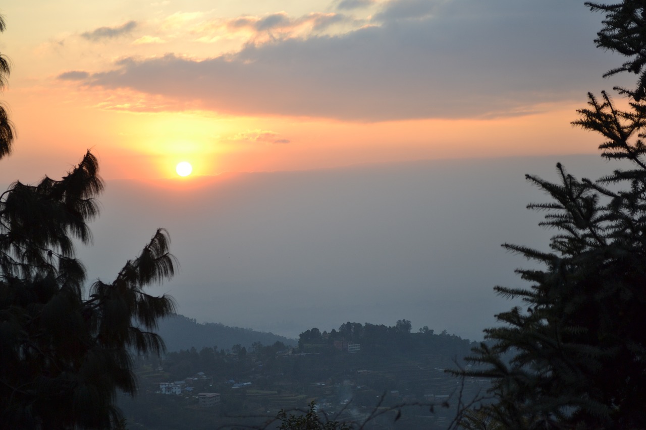 Image - nepal sunset pohkara