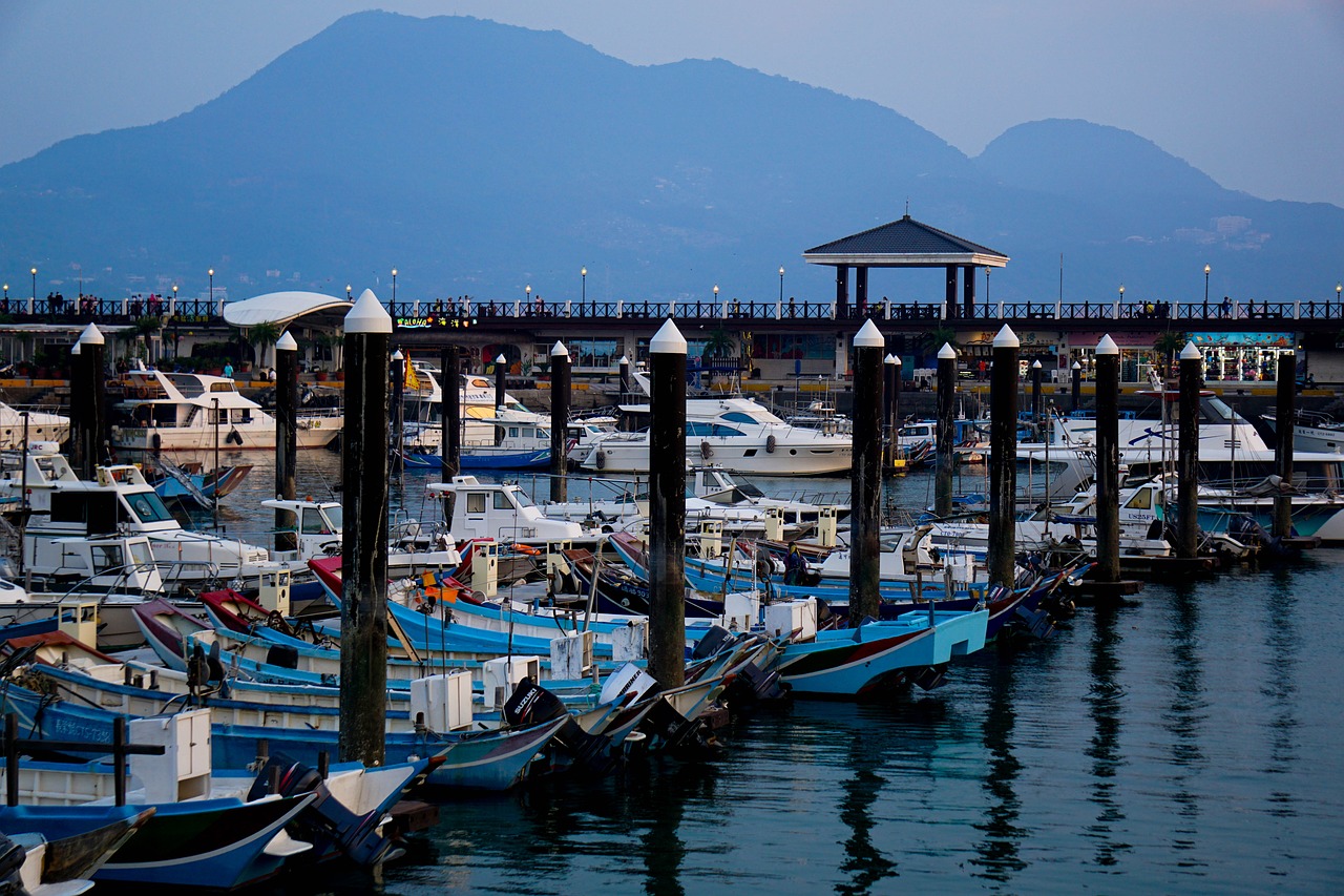 Image - harbor pier boat water sea port