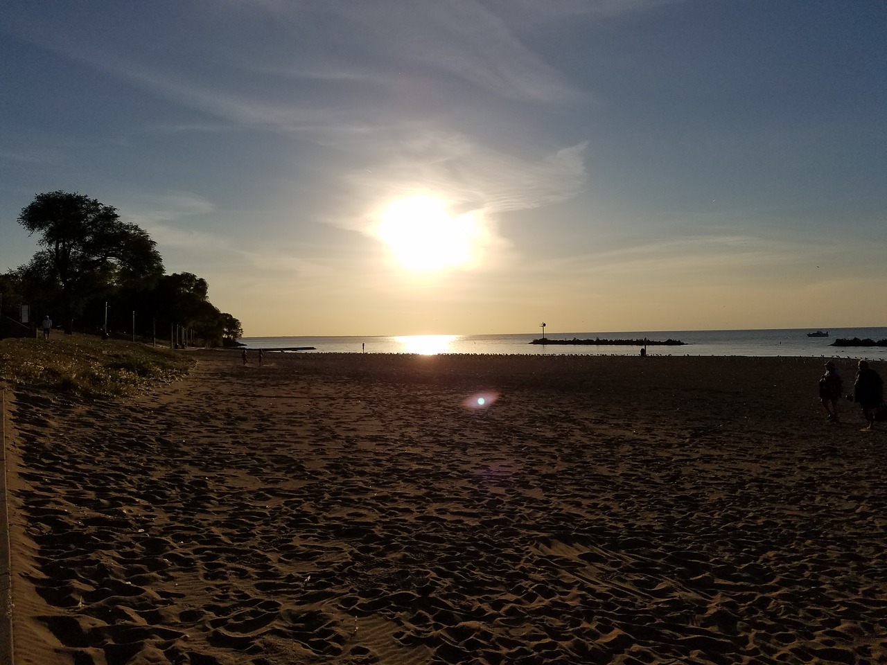 Image - beach lake sun moon ohio