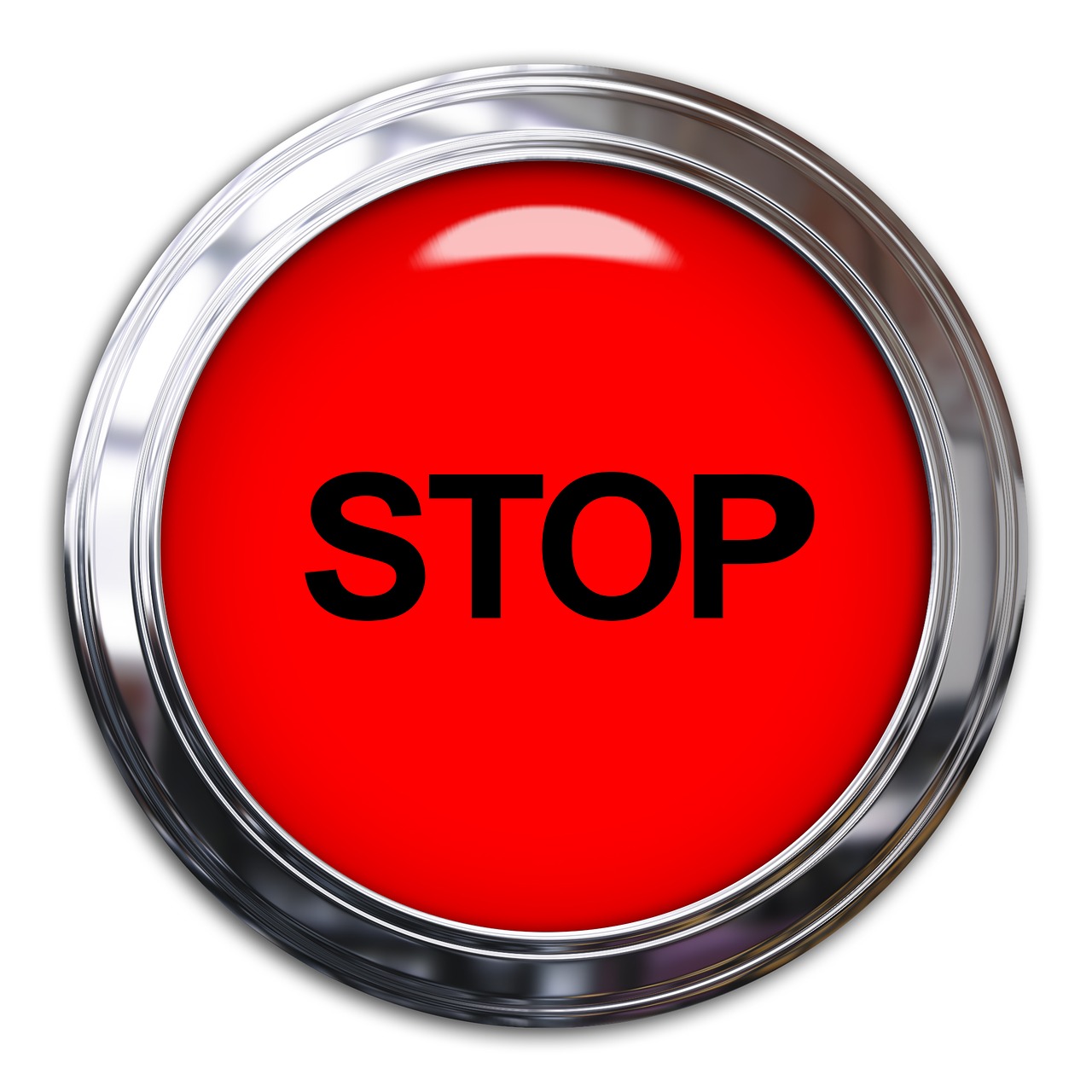 Image - stop sign button light red symbol