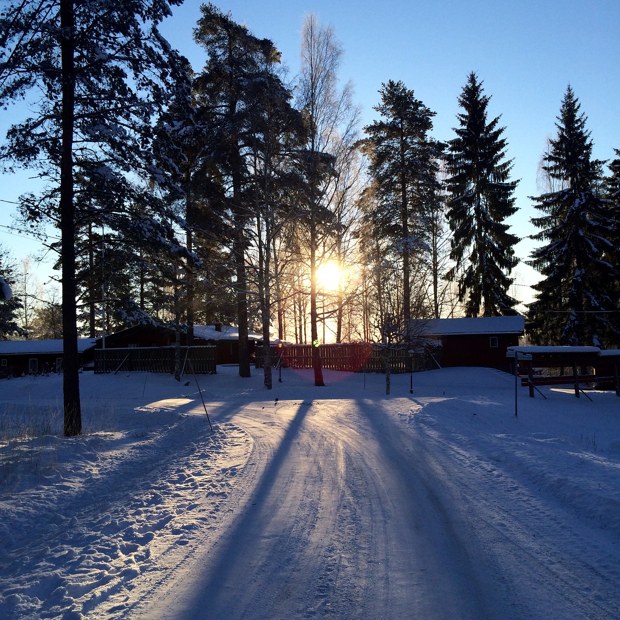 Image - snow solar winter shadow sweden