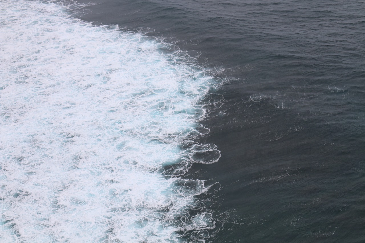 Image - ocean sea waves nature water blue