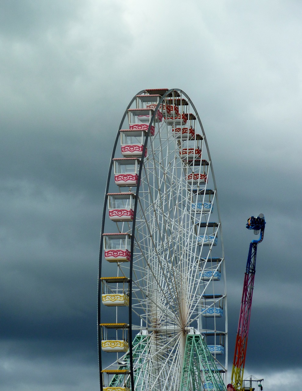 Image - ferris wheel sky grey fair wheel