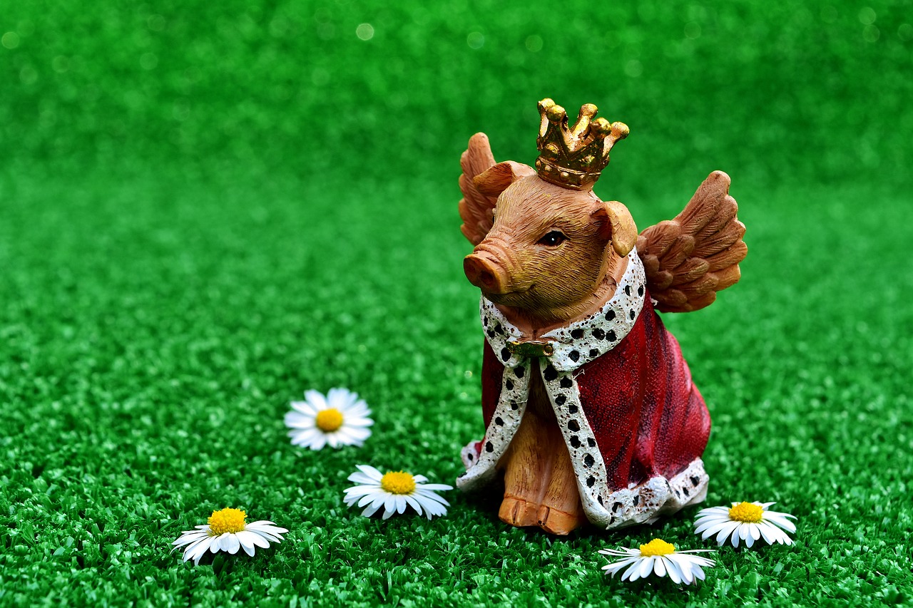 Image - guardian angel piglet figure crown